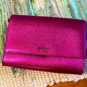 Kate Spade Mini Metallic Leather Pink Crossbody